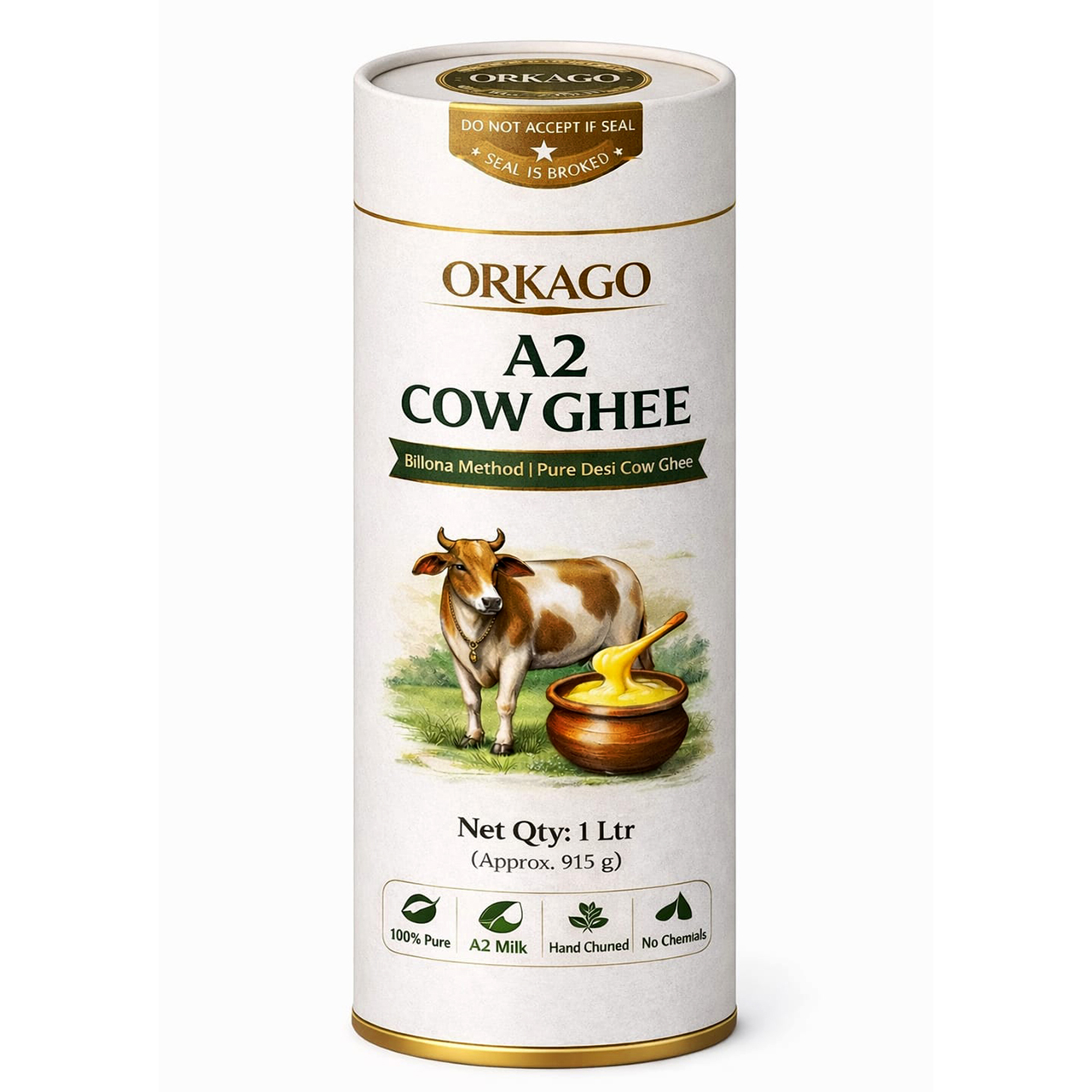 A2 COW GHEE ( 720ml.) - Image 4